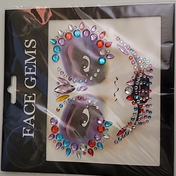 Face Gems 3D Crystal Colorful Acrylic Rhinestone Sticker Reuseable Decorations 9 - Picture 4 of 4